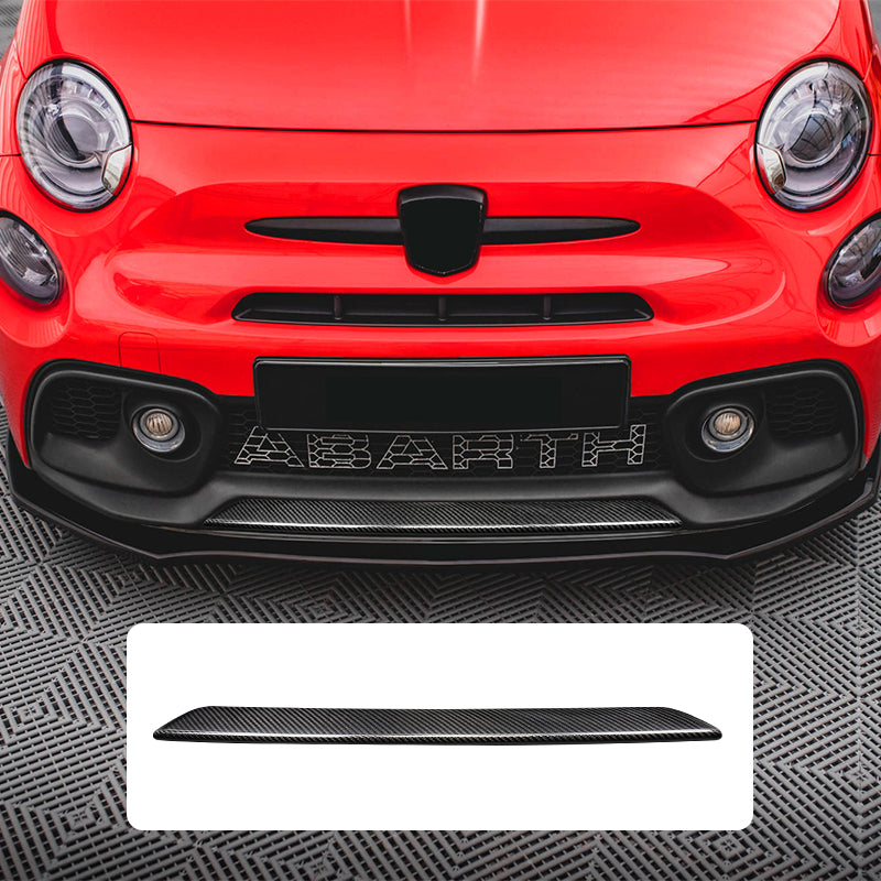 Cover in carbonio splitter lama anteriore (per Fiat Abarth 500 Restyling, 595, 695)