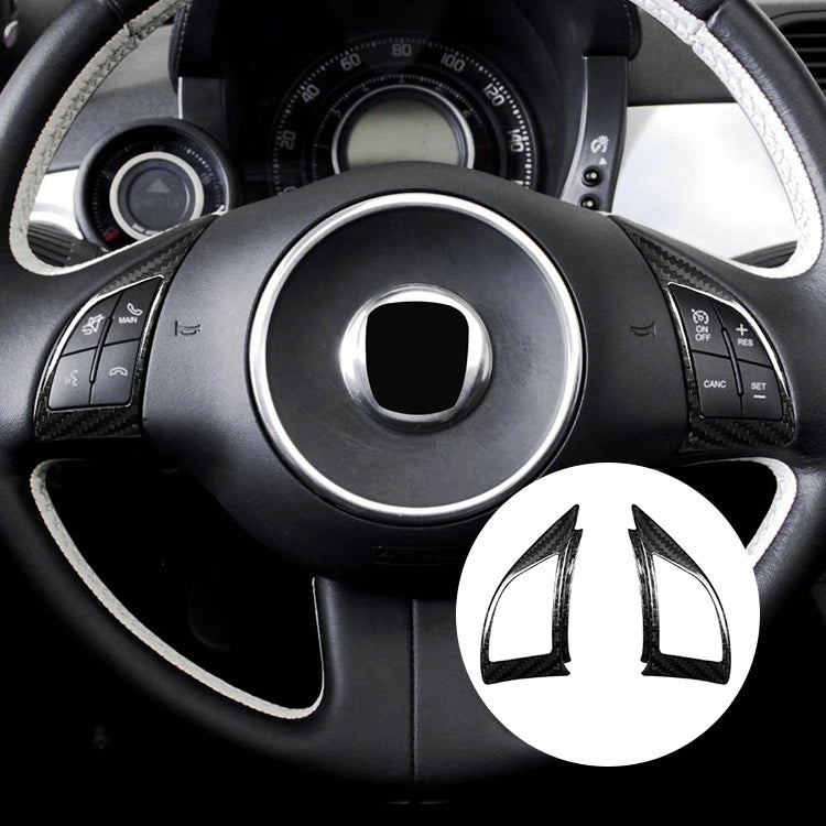 Cover in carbonio per pulsanti volante (per Fiat Abarth 500 Pre-Restyling, 595, 695)