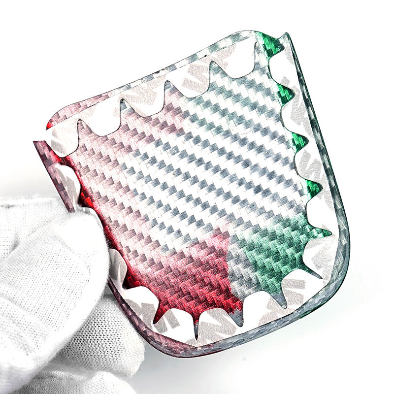 Inserto in carbonio tricolore volante (per Fiat Abarth 500 Restyling, 595, 695)