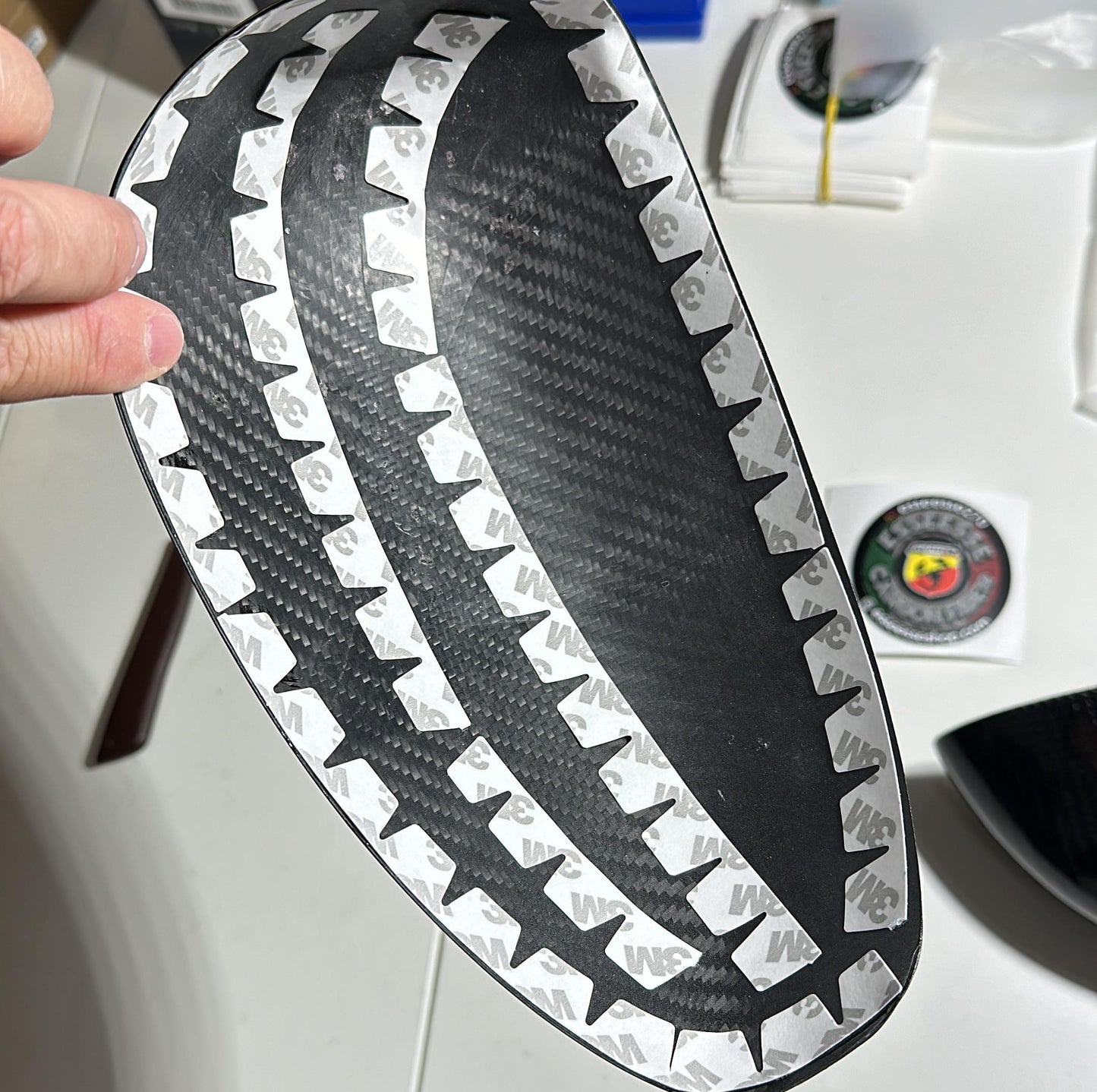Cover in carbonio calotte specchietti (per Fiat Abarth 500, 595, 695, Grande Punto)