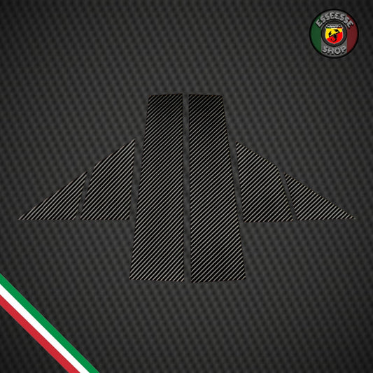 Kit cover in carbonio montanti portiere (per Fiat Abarth 500, 595, 695)