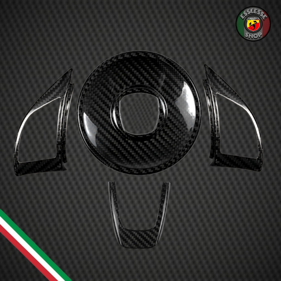 Set di cover in carbonio volante modello pre-restyling (versione piena)