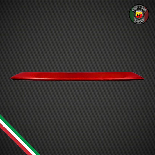 Cover rossa in carbonio splitter lama anteriore (per Fiat Abarth 500 Restyling, 595, 695)