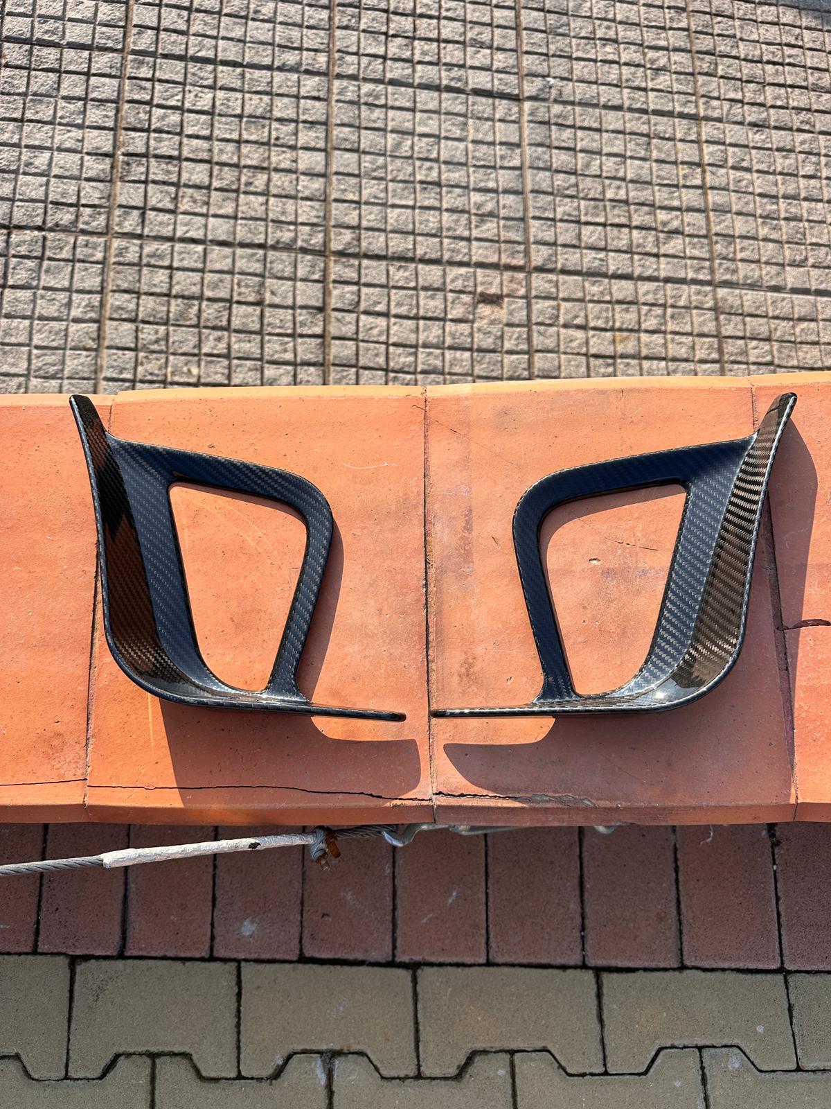 Canard presa aria Paraurti anteriore in Carbonio Vero Abarth 500 595 695