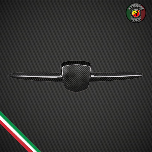 Cover in carbonio logo anteriore versione piena (per Fiat Abarth 500, 595, 695)