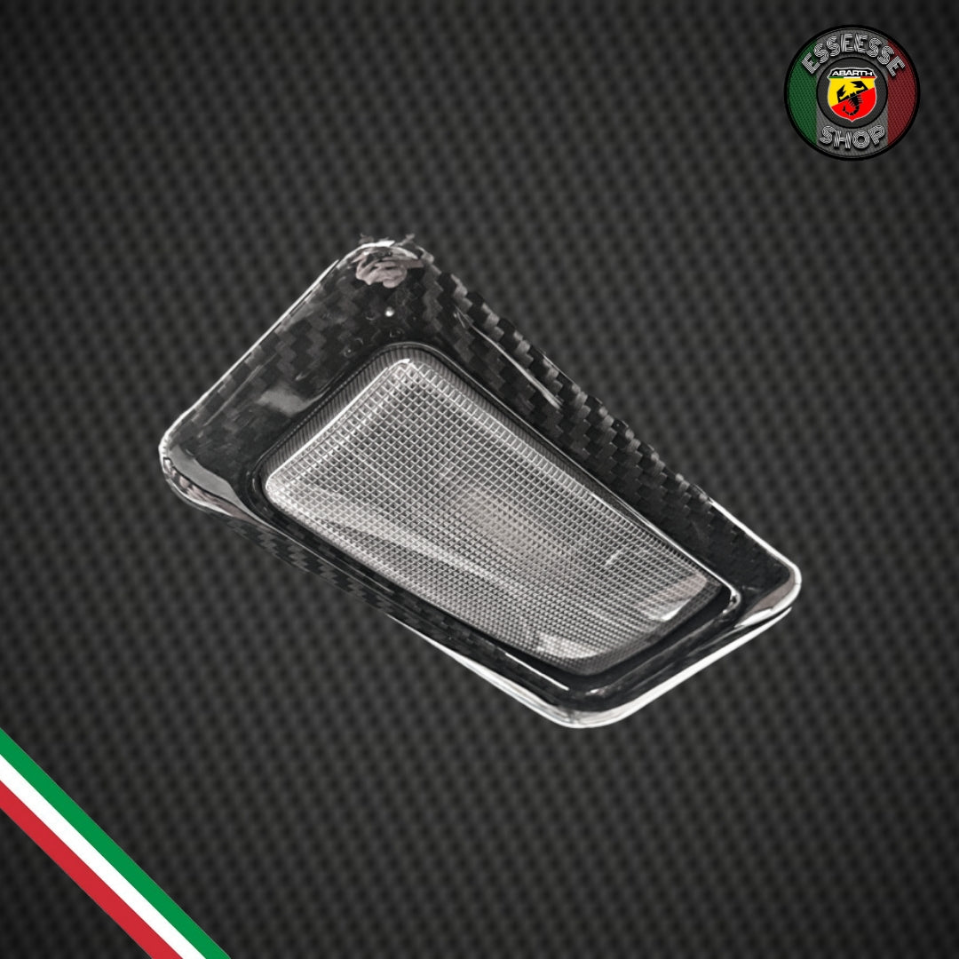 Cover in carbonio luce cortesia (per Fiat Abarth 500 Restyling, 595, 695)