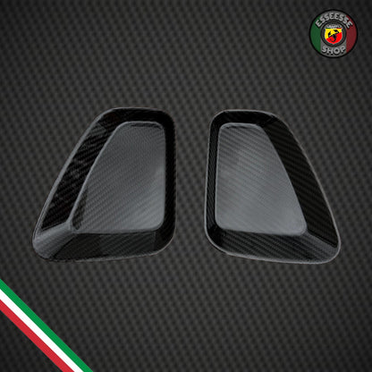 Placchette in carbonio fanali posteriori (per Fiat Abarth 500 Restyling, 595, 695)