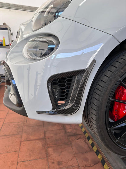 Canard presa aria Paraurti anteriore in Carbonio Vero Abarth 500 595 695