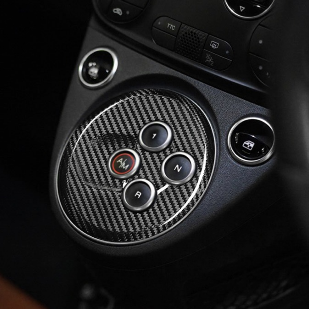 Cover in carbonio cambio automatico MTA (per Fiat Abarth 500, 595, 695)