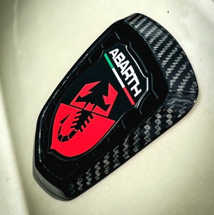 Cover in carbonio logo posteriore (per Fiat Abarth 500, 595, 695)