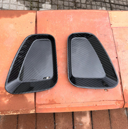 Placchette in carbonio fanali posteriori (per Fiat Abarth 500 Restyling, 595, 695)