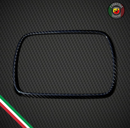 Cover Autoradio 5'' Cornice Completa In Carbonio Vero per Abarth 595 695