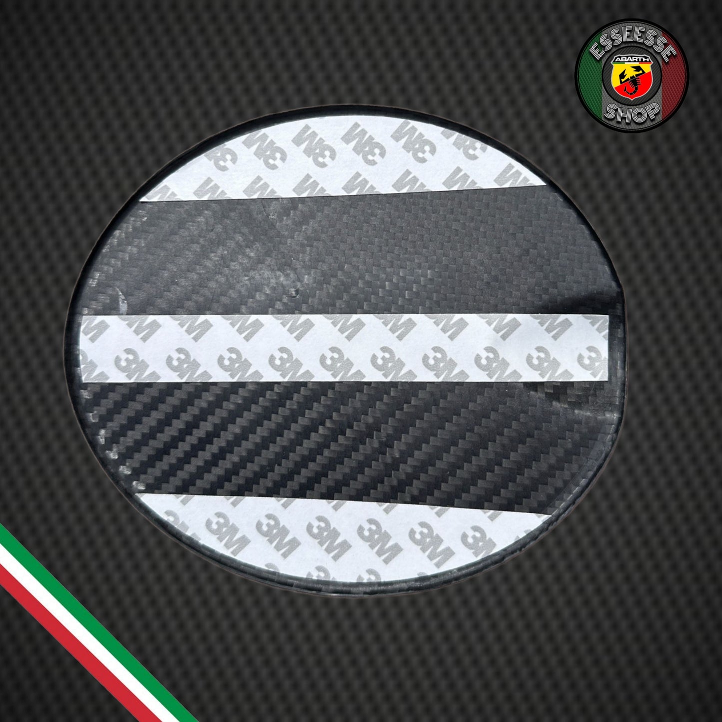 Cover in carbonio tappo carburante (per Fiat Abarth 500, 595, 695)