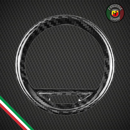 Anelli in carbonio bocchette aria cruscotto (per Fiat Abarth 500 Pre-Restyling, 595, 695)