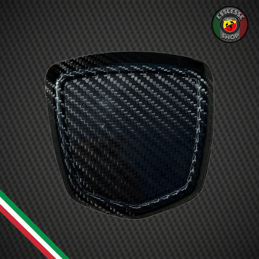 Cover in carbonio logo posteriore versione piena (per Fiat Abarth 500, 595, 695)