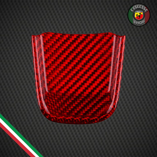 Inserto rosso in carbonio volante (per Fiat Abarth 500 Restyling, 595, 695)