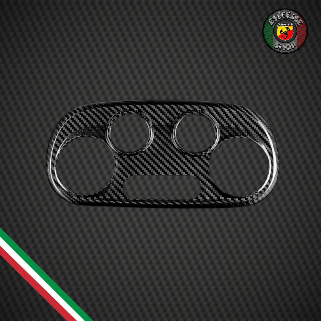 Cover in carbonio pannello automatico aria/climatizzatore (per Fiat Abarth 500, 595, 695)