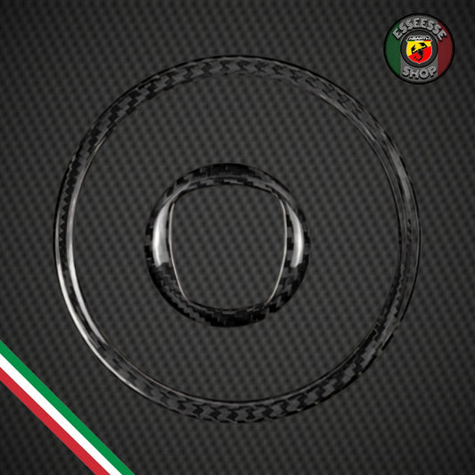 Set anelli in carbonio volante airbag (per Fiat Abarth 500, 595, 695)