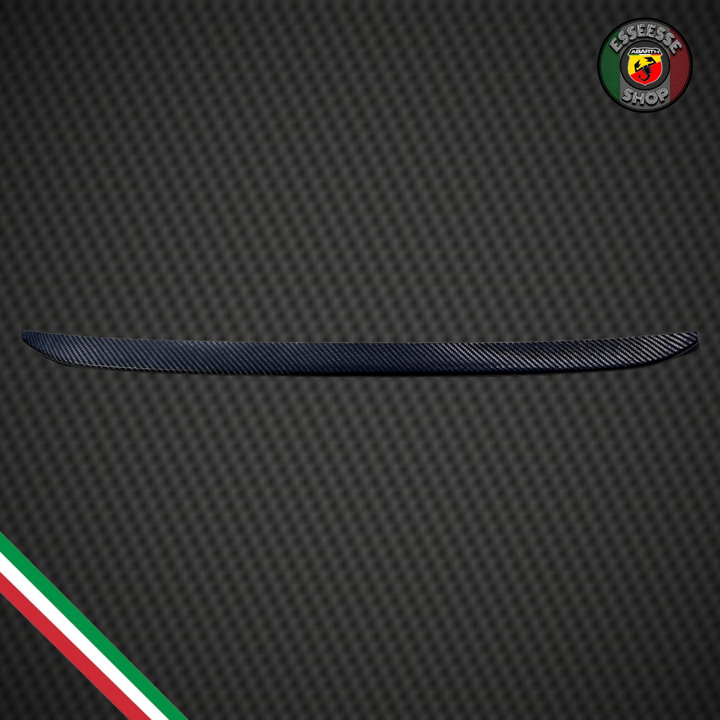 Cover in carbonio splitter lama posteriore (per Fiat Abarth 500 Restyling, 595, 695)