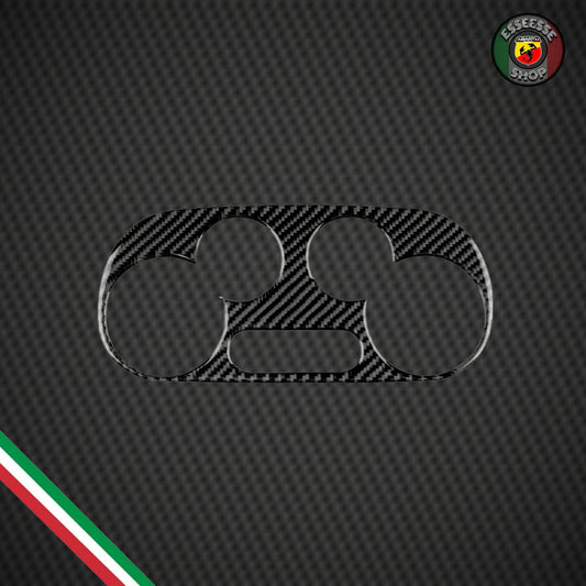 Cover resinata in carbonio pannello aria/climatizzatore (per Fiat Abarth 500, 595, 695)