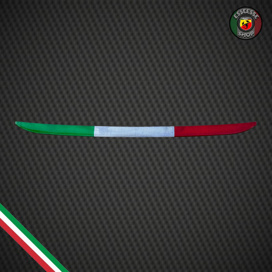 Cover tricolore in carbonio splitter lama posteriore (per Fiat Abarth 500 Restyling, 595, 695)