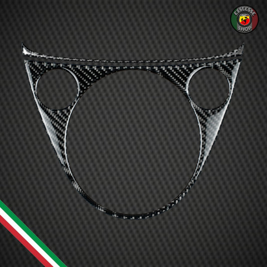 Cover resinata in carbonio cambio (per Fiat Abarth 500 Restyling, 595, 695)