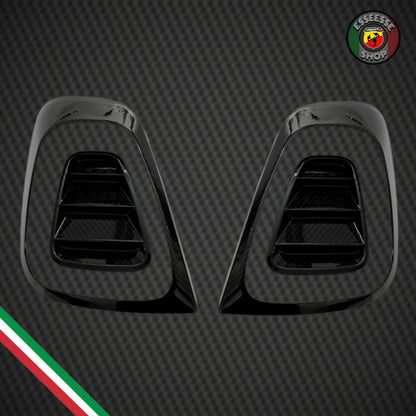 Set di cover in carbonio fanali posteriori racing (per Fiat Abarth 500 Restyling, 595, 695)