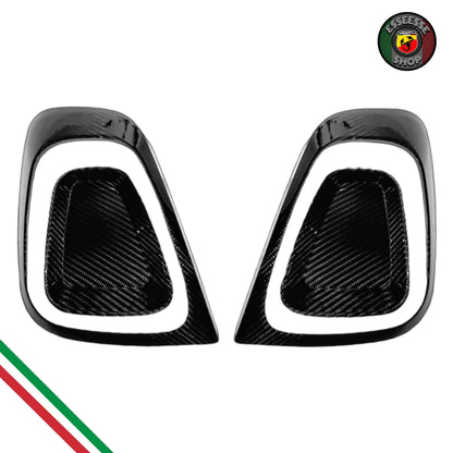 Set di cover in carbonio fanali posteriori (per Fiat Abarth 500 Restyling, 595, 695)