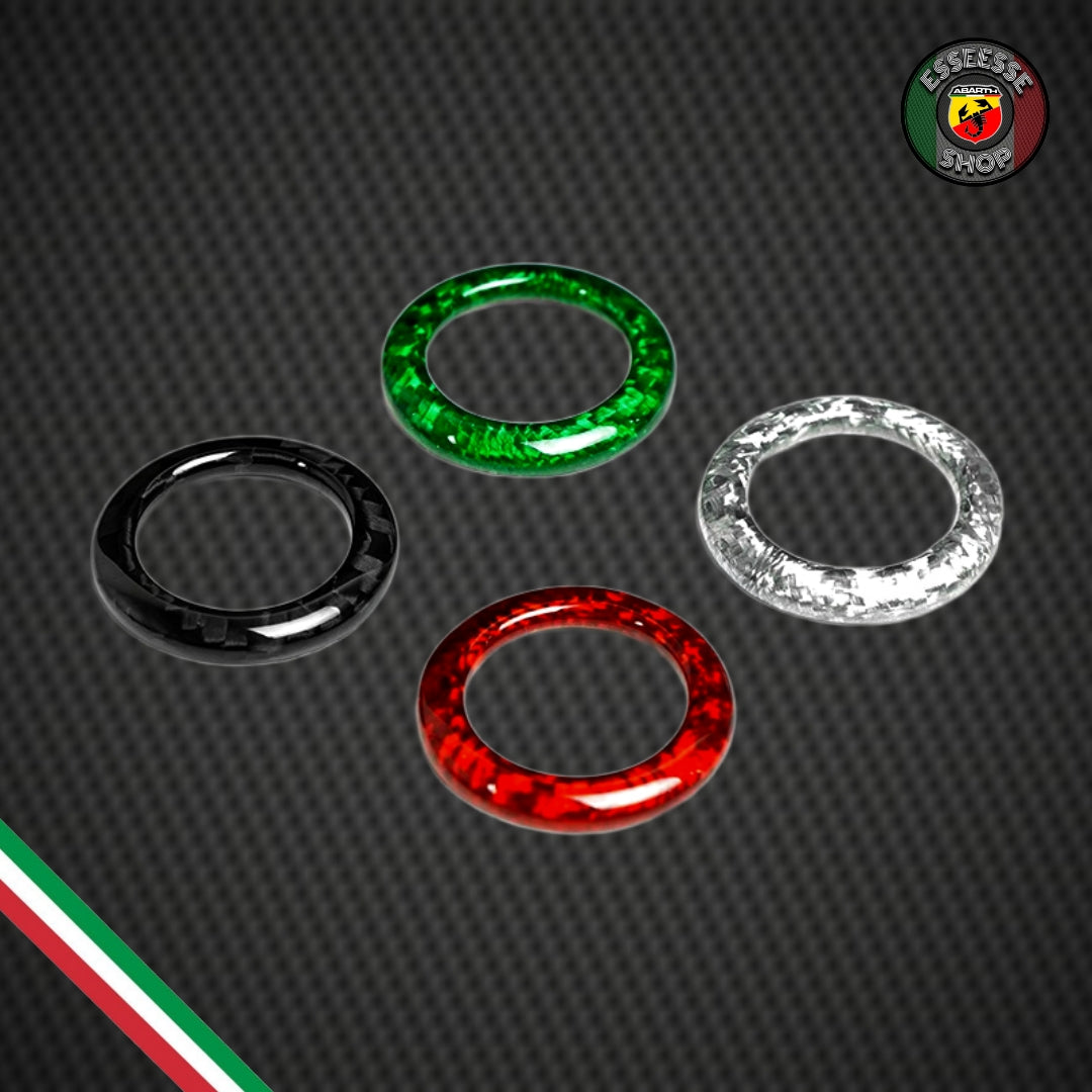 Cover in carbonio anelli cambio automatico MTA (per Fiat Abarth 500, 595, 695)