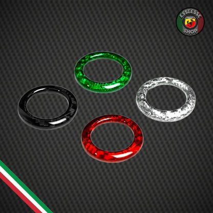 Cover in carbonio anelli cambio automatico MTA (per Fiat Abarth 500, 595, 695)