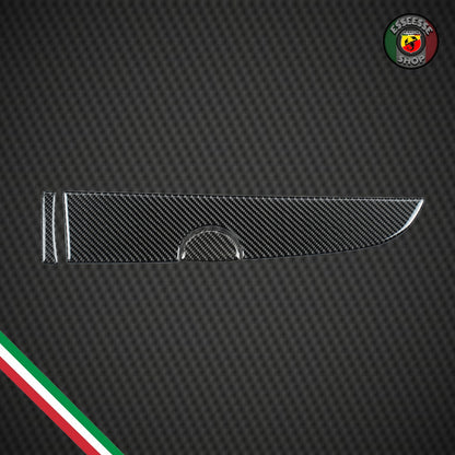 Cover resinata in carbonio porta oggetti bauletto (per Fiat Abarth 500, 595, 695)