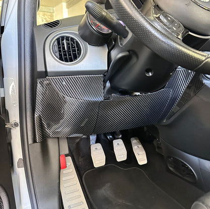 Kit di cover in carbonio sportello Obd e airbag ginocchia (per Fiat Abarth 500 Restyling, 595, 695)