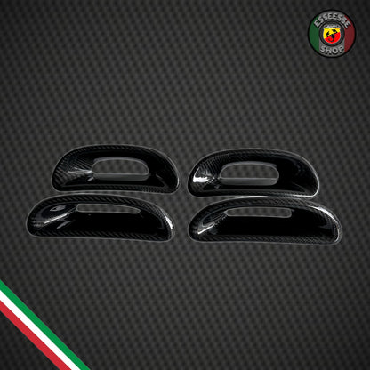 Cover in carbonio passanti cinture sedili originali (per Fiat Abarth 500, 595, 695)