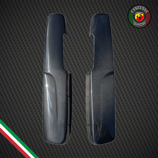 Set di cover in carbonio interno sportelli (per Fiat Abarth 500 Restyling, 595, 695)