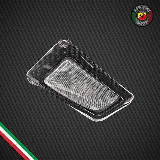 Cover in carbonio luce cortesia (per Fiat Abarth 500 Restyling, 595, 695)