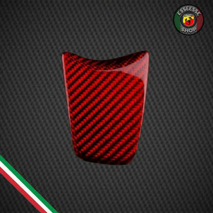 Inserto rosso in carbonio volante (per Fiat Abarth 500 Pre-Restyling, 595, 695)